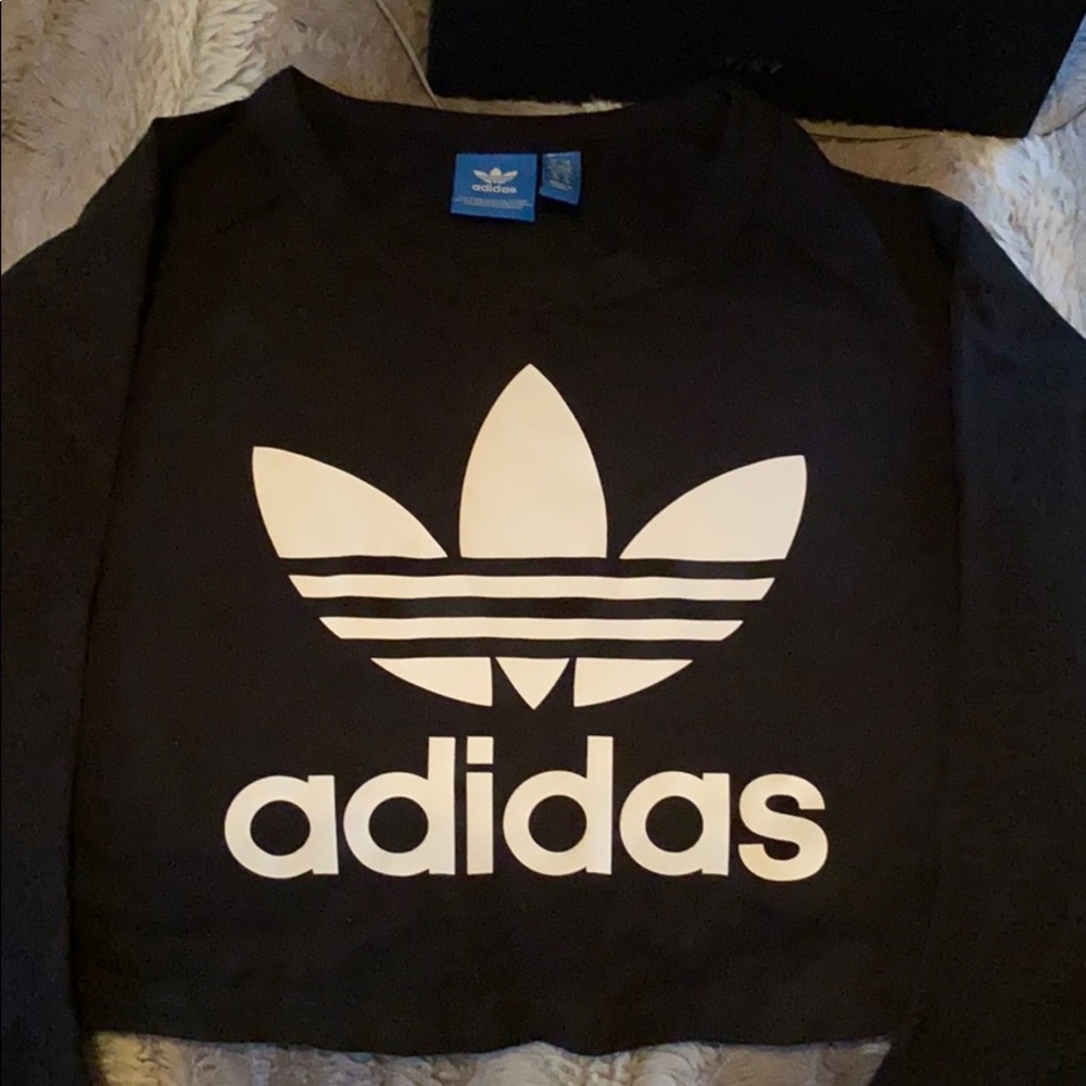 Adidas long sleeve crop top - like new, worn once